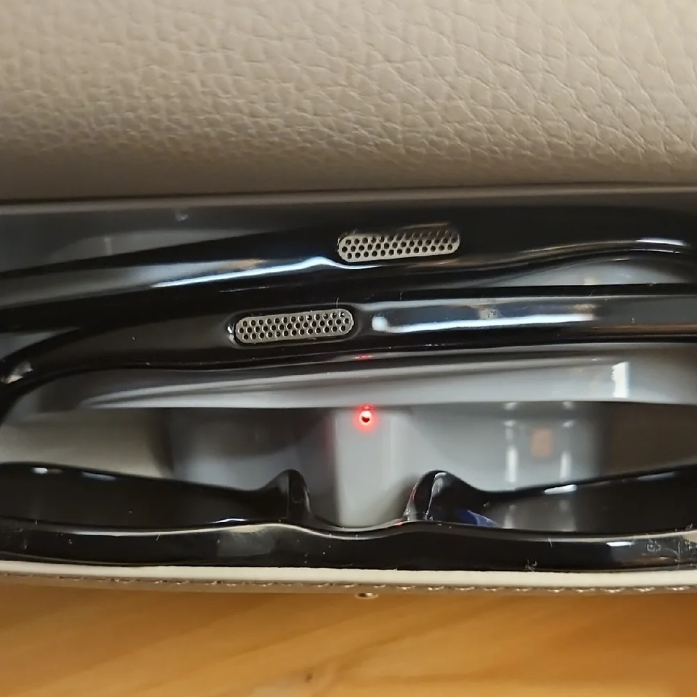 Sangstre Black Audio Smart Glasses with Gray Case